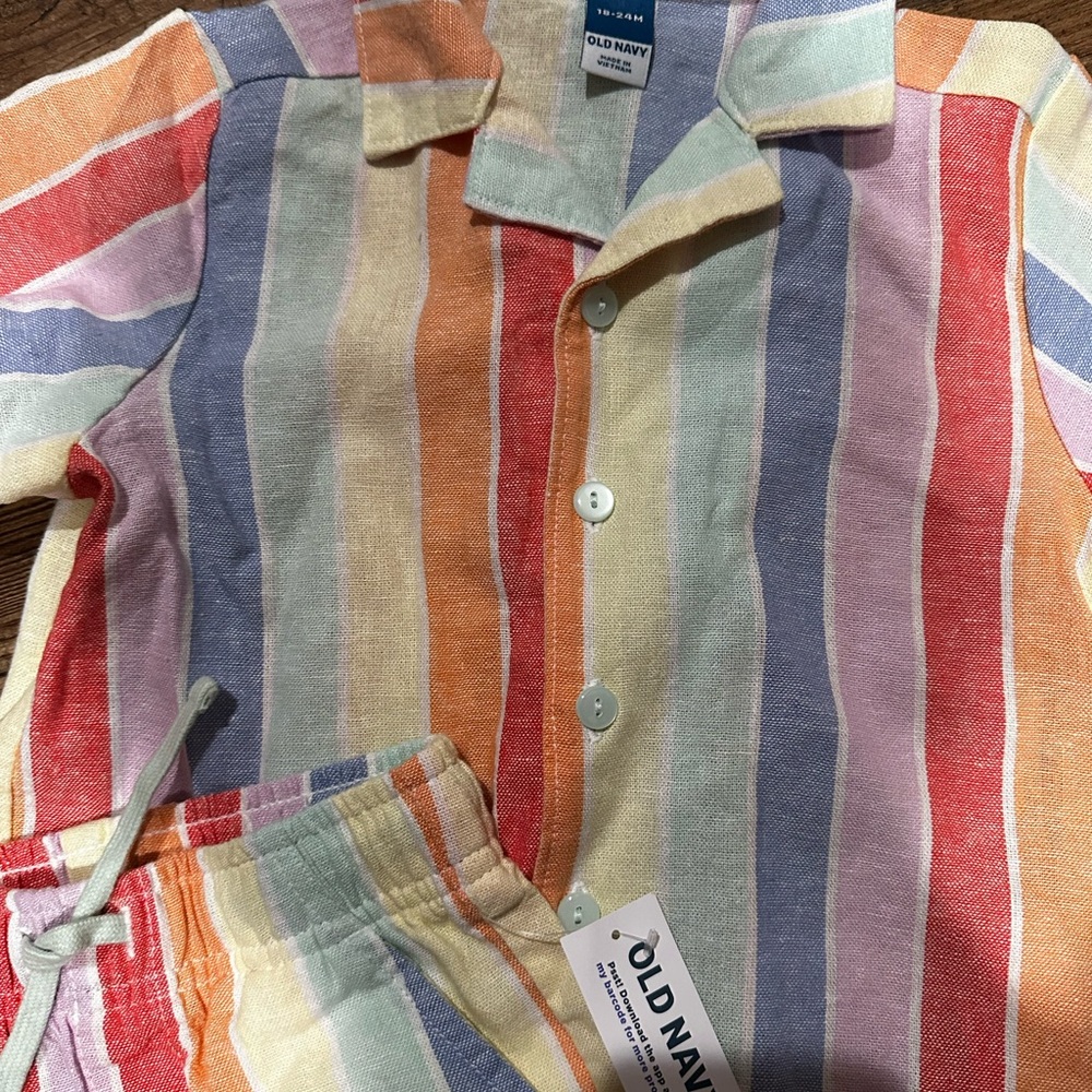 Striped kids set - Picture 3 of 6